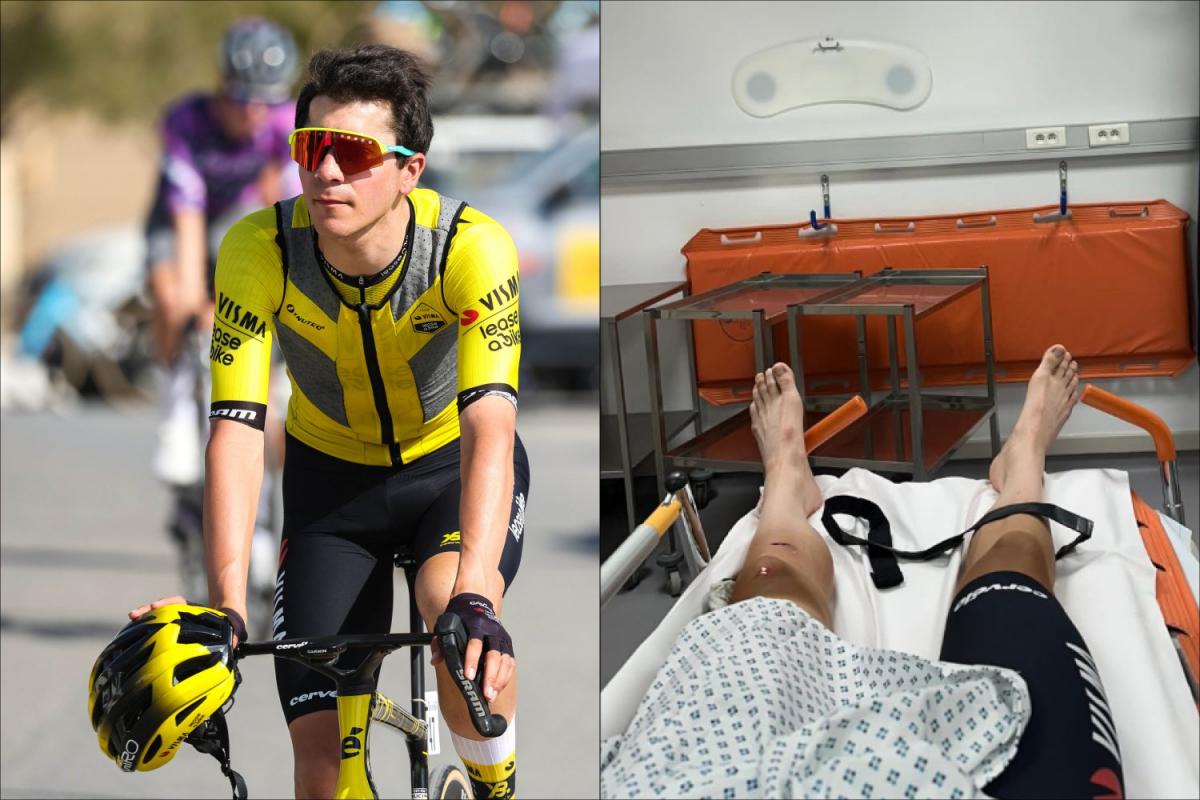 Cian Uijtdebroeks accidenté