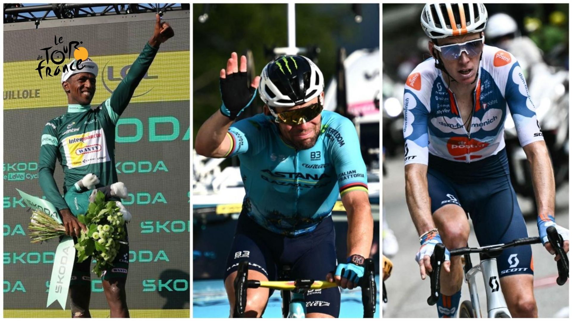 Girmay, Cavendish et Bardet