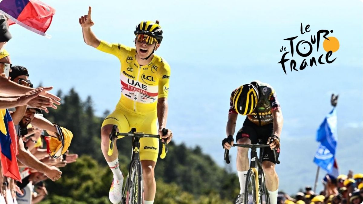 Pogacar et son maillot jaune