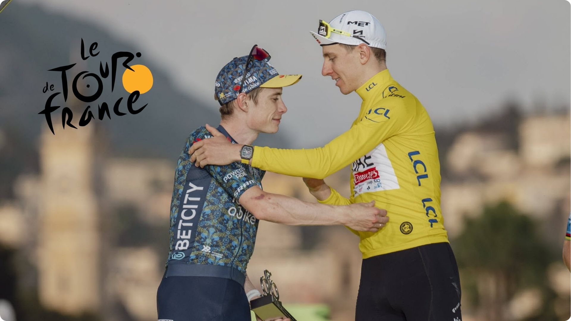 Pogacar et Vingegaard dans le Tour de France